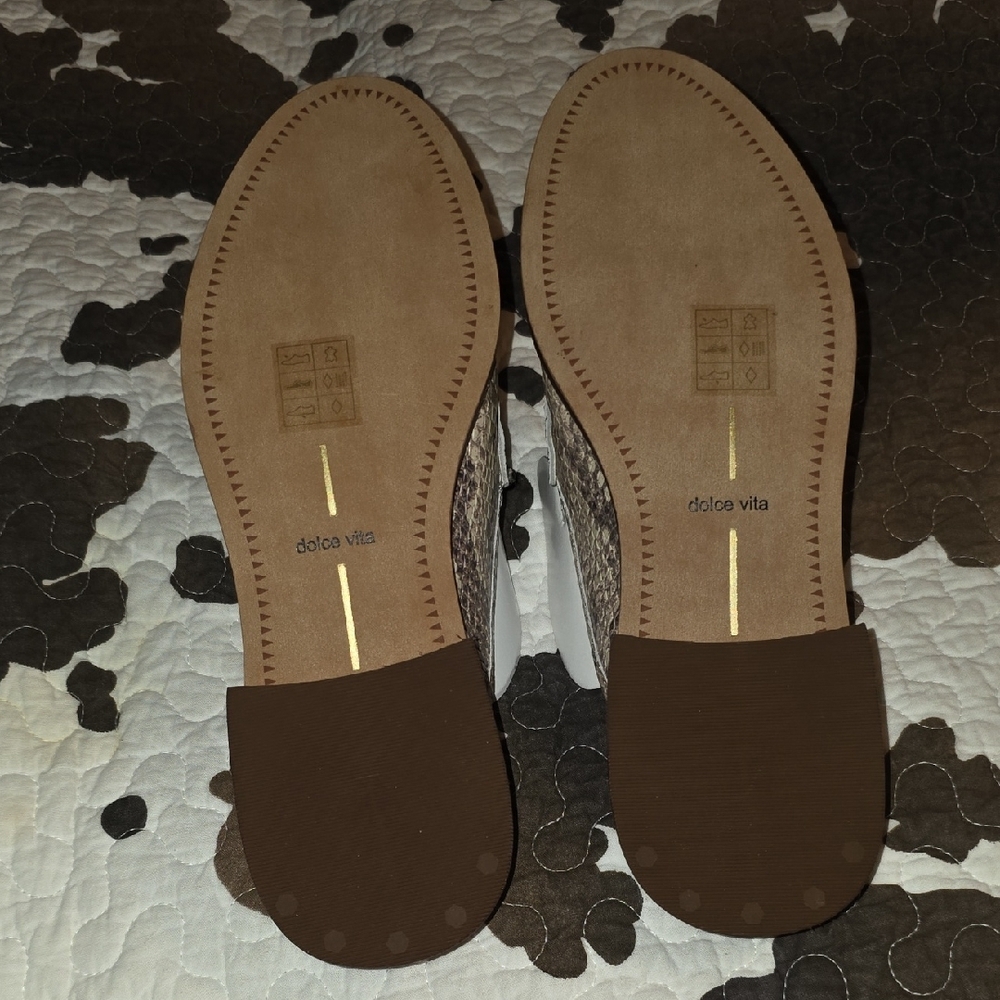 Women's DOLCE VITA Snake-Print Slip-On Mules - Picture 5 of 5